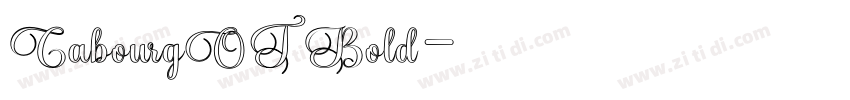 CabourgOT Bold字体转换